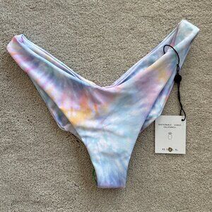 Skatie Parker Ruched Bikini Bottom Tie-Dye